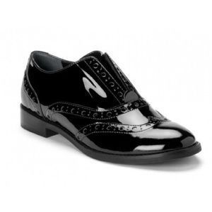 Vionic Black Patent Hadley Oxford